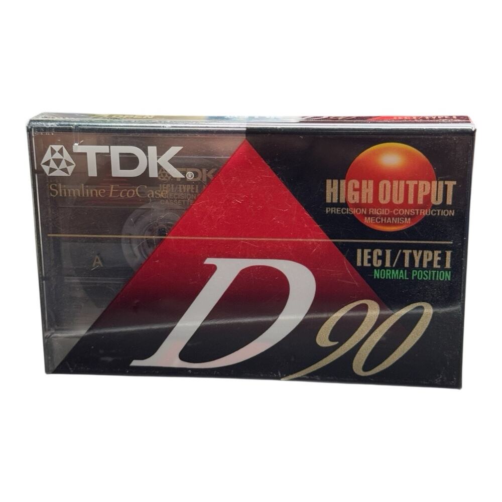 NEW TDK D90 Cassette Tapes IECI Type I High Output Factory Sealed Japan - Picture 2 of 3